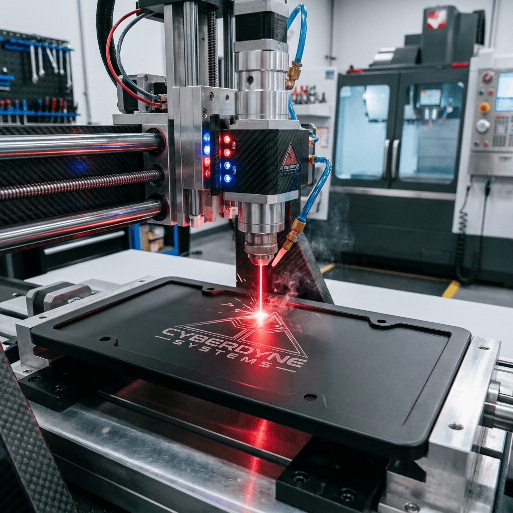 Laser equipment used for custom production work